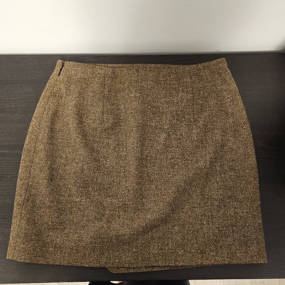 Sezane Asymmetrical Skirt in Tan - Picture 6 of 9